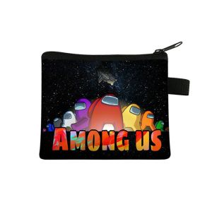 LONGB Quà sinh nhật  Ví trò chơi nhỏ   Túi đựng   Mô hình hoạt hình   Trẻ em trai   Ví đổi tiền   Túi có dây   Trong số chúng ta Túi đựng tiền xu