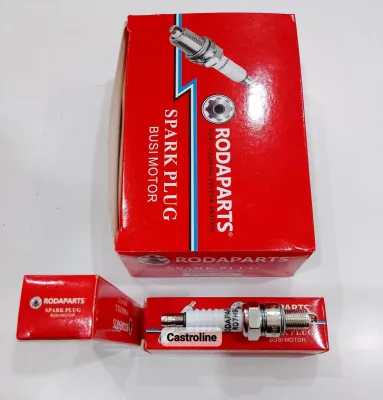 ( RODAPARTS ) 10 PCS 1 KOTAK BUSI RO7HSA BUSI MIO / MIO SOUL / SOUL GT / GRAND/ SUPRA X / JUPITER / VEGA