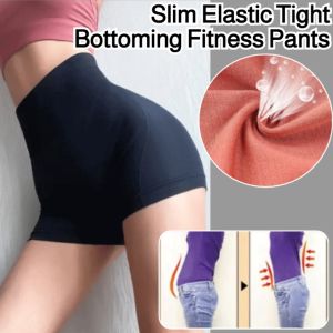 High-Waist Hip-Lift Tummy Control Barbie Pants Slim Elastic Tight Bottoming Fitness Pants Womens Fitness Shorts