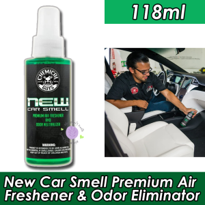 Chemical Guys AIR_101_04 New Car Smell Signature Scent Leather Scent Premium Air Freshener and Odor Eliminator Long-Lasting Scent USA Version