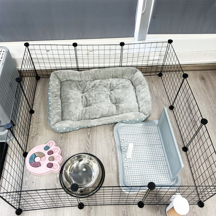 DIY Dog Cage fence Stackable Pet Fence Playpen 35*35cm Lazada PH
