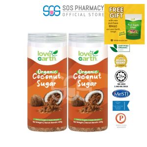 Love Earth Organic Coconut Sugar Twin Pack (400g x 2)