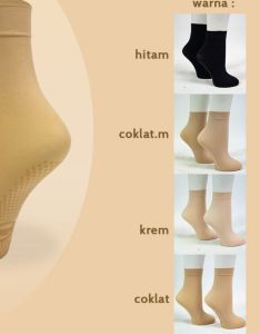 Kaos Kaki Anti Slip Muslimah Sorex W5802 Kaos Kaki Wanita Sedang Sorex W5802 Telapak Kaki Full Anti Slip