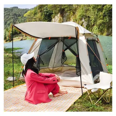 Tenda Camping Buka Otomatis Open Kapasitas 4 Orang Tenda Camping Kemah Outdoor Piknik Portable COD