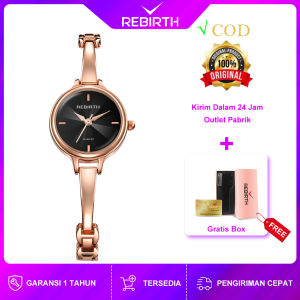 REBIRTH Jam Tangan Wanita 2022 Terbaru Anti Air Elegan Simple Classic Design Tali Stainless Steel Anti Air Jam Tangan Cewek