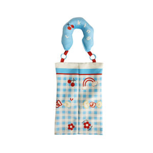 PU Hanging Tissue Bag Waterproof Top Handle Wall Hanging Napkin Dispenser Cute Space Saving Car Napkin Box Kitchen