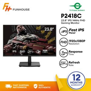 Funhouse | Titan Army P2418C 23.8 IPS 144Hz FHD 1920X1080 HDR400 99%s RGB HDMI+DP Gaming Monitor