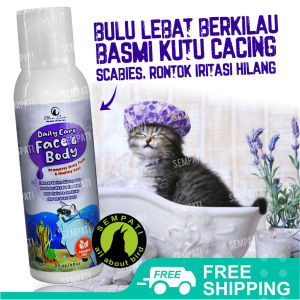 SEMPATI Shampo Kucing Olive Care Ungu Daily Care Face And Body Wash 60 Ml Sampo Kucing Kitten Anjing Anabul Pertumbuhan Bulu Anti Noda Bulu Cerah Halus Sehat Pet Shampoo Grooming