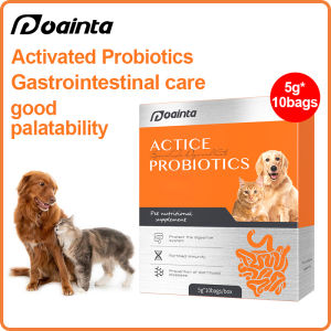 [Free Gift] PUAINTA Pets Complex Active Probiotics for Cat and Dog Import 100 Billion CFU Probiotics for Pets Supports Gut Health Appetite Boost Stomach Care 5g*10pcs