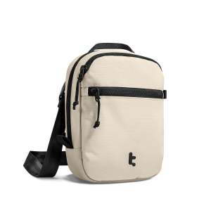 tomtoc Aviator-T37 Travel Crossbody Sling Bag with RFID Blocking Holds 4-6 Passports with Anti-theft Lockable Zippers