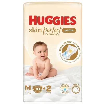 Tã Bỉm Quần Huggies Skin Perfect Thấm Hút Thông Minh Giảm Kích Ứng Da Size M70 L60 XL52 XXL48 - Bibo Mart