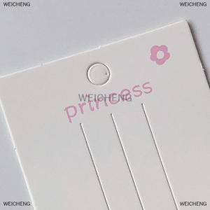 [COD] WEICHENG 50PCS Blank Hair Clip Paper Cards Hair Accessories Jewelry Display Card Fashion Hair Clip Holder Headwear Packaging Card