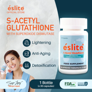 OFFICIAL Eslite S-Acetyl Glutathione (Anti Aging and Skin Whitening Gluta Capsule) 30 Capsules