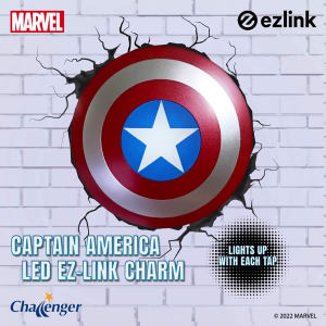 Limited Edition - DC Justice League / Marvel Avengers - Captain America / Superman / Batman / Wonder Women design EZ Link Charm with no load value 2023 model