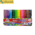 Kid Art Vented Fine line Colored Marker 24 colors in PVC Bag stationery office school supplies. 