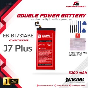 Baterai VIKING Double Power Samsung Galaxy J7 PLUS J7+ C7 2018 C710 C7100 J731 Batre Batrai Handphone Battery HP EB-BJ731ABE