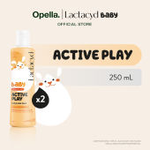Lactacyd Baby Active Play Anti-Bacterial 2in1 Body Wash Cleanser and Hair Shampoo 250mL x2