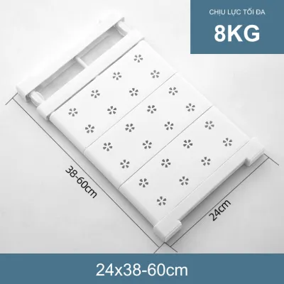 Kệ chia ngăn tủ quần áo tủ bếp không cần khoan co giãn đa dụng tiện lợi cho gia đình Easy Stuff