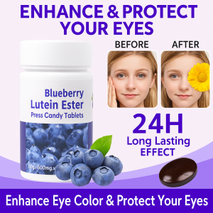 Hundred Flavors Chewable Tablets Pressed Candy Now Blueberry Lutein Ester Chewable Tablets