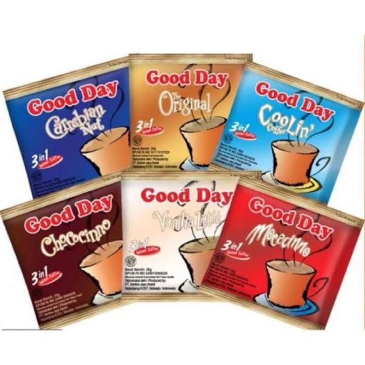 kopi good day renceng,, all varian rasa,, gooodday mocacinno
