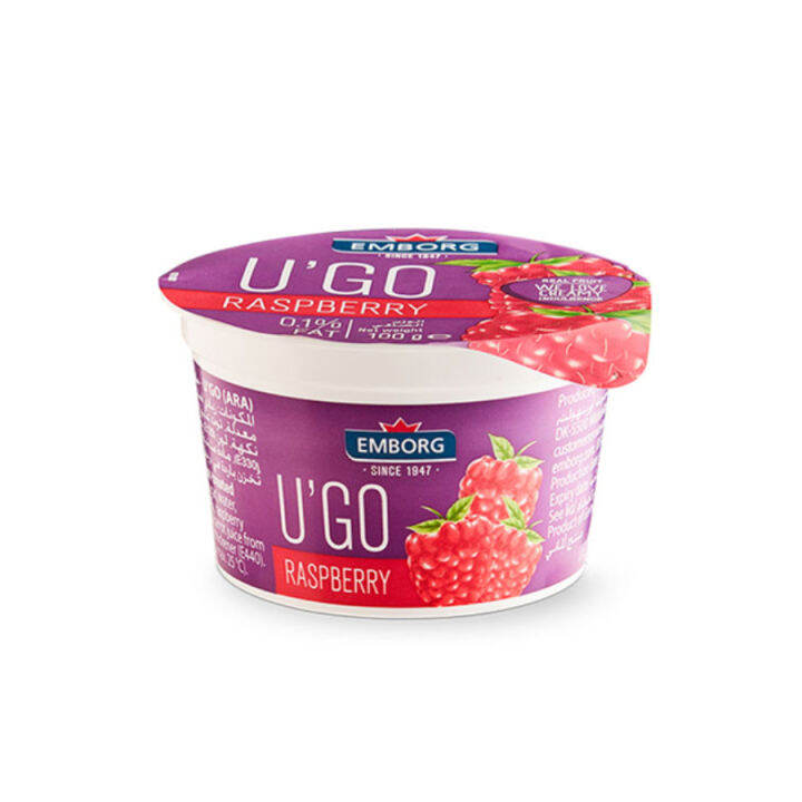 Emborg U'Go 0.1% Fat Raspberry Yogurt (100g) | Lazada PH