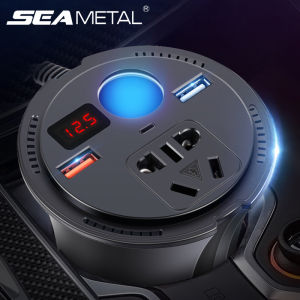 3 Interface Fast Charging 110V/220V Car Inverter Universal 12V 24V Car Charger Fit For Car SUV Truck