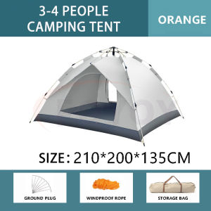 Foyoy Tent Camping Tent 3 To 4 Person Tents For Camping Waterproof Automatic Tent Outdoor Tent