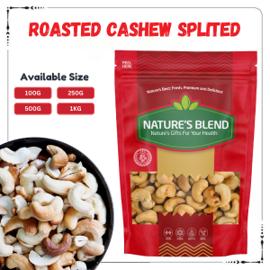 Roasted Split Cashew | Crunchy & Premium Quality Snack | 100g - 1kg