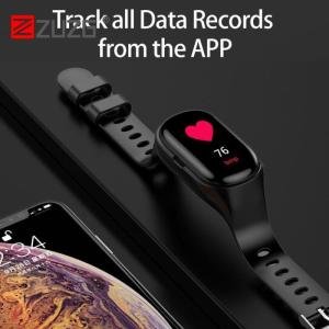 ZUZG Smart Watch Bluetooth Headset Wireless Earphones Heart Rate Blood Pressure Monitoring Bracelet Pedometer Sleep Monitoring Band Waterproof Fitness Tracker Sport Wristband