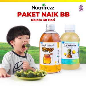Nutrifrezz - Paket Gemuk Badan - Cuka Nanas 250ml + Madu 350gr