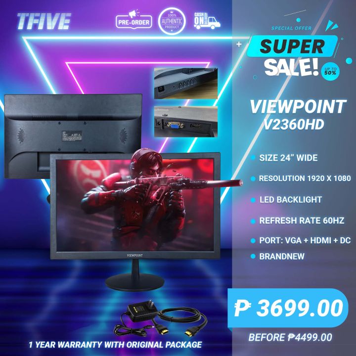 VIEWPOINT 24" LED BACKLIGHT MONITOR Lazada PH