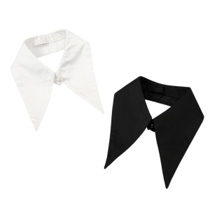 Detachable False Collar Girls Blouse Accessory for T-shirt Sweater Sweatshirt for Lady Girl Solid Color Collar