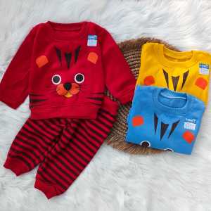 Setelan Sweater Bayi Motif Tiger 3-12 Bulan
