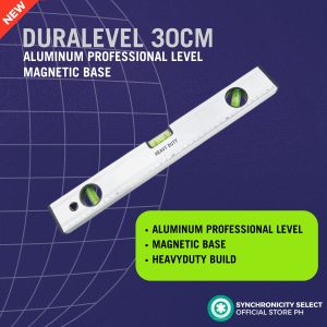 DURALEVEL Magnetic Level Ruler– Durable Aluminum Golden Finish High-Precision Ideal for Decoration Measurement Balance and Reference. Compact and Accurate Level Ruler for DIY Construction and Professional Use.
