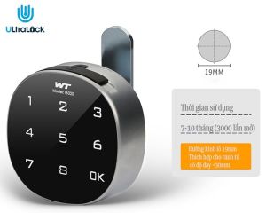 [HCM]Khóa tủ vân tay thông minh khóa tủ nhôm kinh tủ hồ sơ mở bằng vân tay M16