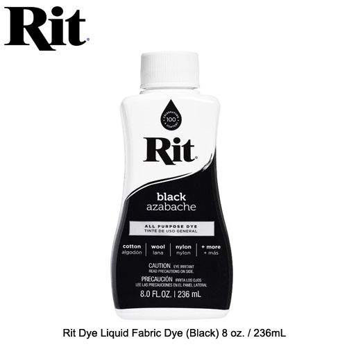 Rit Dye Liquid Fabric Dye Black / Navy Blue 8 oz. (236mL) / All Purpose