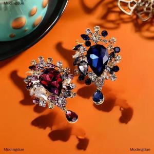 [COD] Modingdue Fashion Retro Luxury Water Droplet Pendant Brooches For Women Clothing Coat Jewelry Accessries Gifts