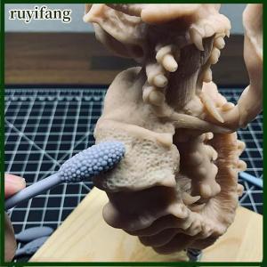 ruyifang Texture Tool Sets For Clay Art Oval Clay Modeling Pattern Rollers Kit Clay Texture Rolling Emboss Plaids Hand Rollers Modeling Sticks For DIY Crafts (Single Head Double Head)