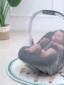 LZD  สำหรับ   ตะกร้าเด็กผ้ามุ้งกันยุงอเนกประสงค์เปลไฟฟ้าเก้าอี้โยกมุ้งกันยุงผ้าคลุมตาข่าย