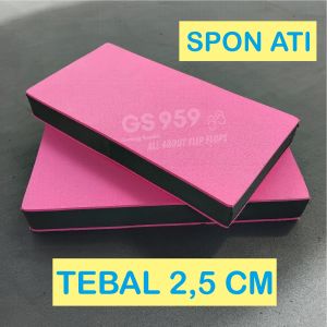 SPON ATI / BUSA ATI / SPON EVA TEBAL 25 CM PANCING BENTUK BATANGAN BANTALAN AMPLAS PINK