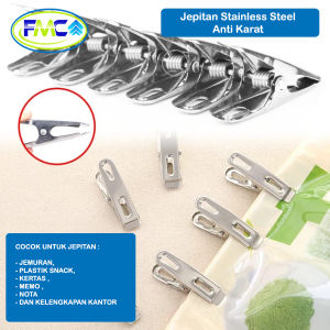 Jepitan Jemuran Baju Stainless Steel Anti Karat Jepit Cucian Jemur Per 10pcs Pakaian Baju Celana Gantungan Pakaian Basah