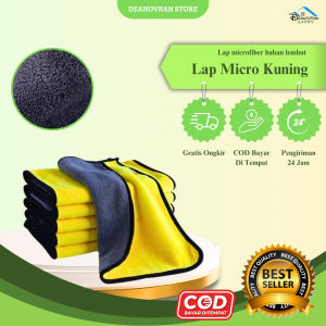 DNV - KAIN MICROFIBER SERBAGUNA 30X30 LAP 2 SISI HALUS MULTIFUNGSI 500GSM / Kain Lap Ajaib