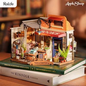[Rolife Corner Bookstore] ชุดโมเดลบ้านตุ๊กตาประกอบเองDIYโมเดลร้านหนังสือ มีแสงไฟ ของสะสม ไม่ใช้กาว ของแต่งบ้าน พร้อมส่ง