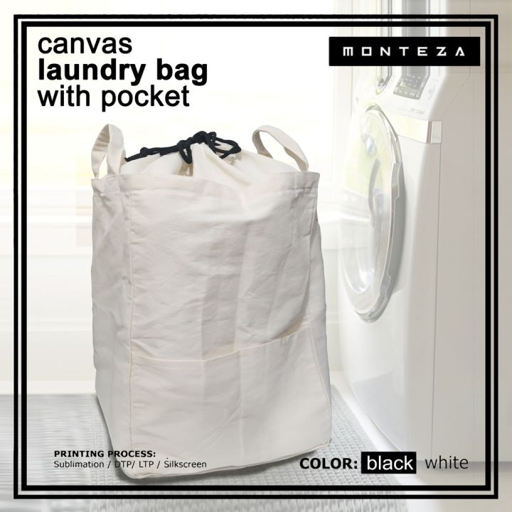 Canvas laundry backpack best sale