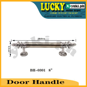 MAIN DOOR HANDLE STAINLESS STEEL ( screw type )