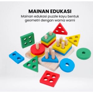 (BUBBLEWRAP) SNI MAINAN PAPAN BONGKAR PASANG GEOMETRI BENTUK