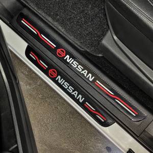 กันรอยชายบันได Nissan ขนาดฟรีไซส์ (1ชุดได้4ชิ้น) ชายบันไดรถยนต์