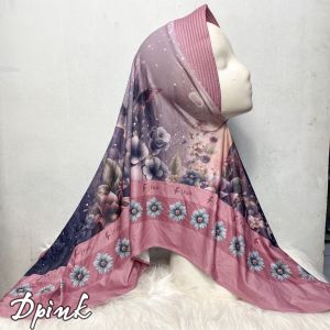 Jilbab Instan Bergo hamidah Sublim Printing Motif Aurora Jersey Barbara