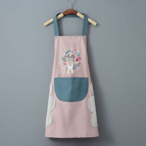 Hand-wiping Kitchen Household Cooking Apron Oil-proof Waterproof Men Women Adult Waist Fashion Coffee Overalls Wipe Hand Apron