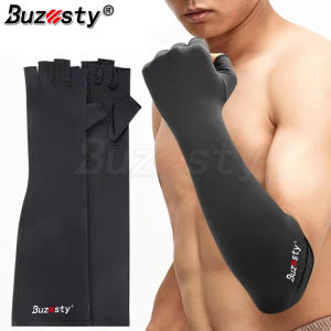 Buzesty hở ngón Đồng găng tay nén chống trượt sợi đồng tay Găng tay nén mềm mại đàn hồi thoáng khí ngón áp lực găng tay